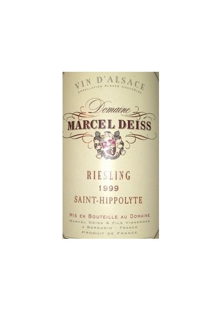 Riesling Saint Hippolyte Marcel Deiss 1996 0,375 lt.