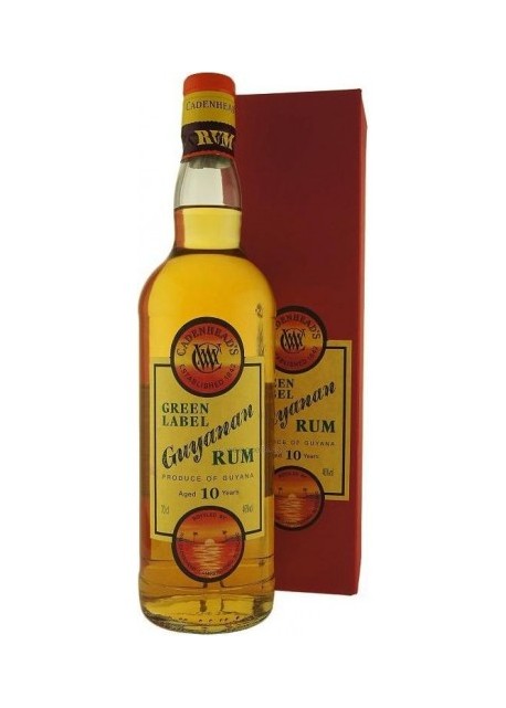 Rum Demerara Green Label Selez. Cadenhead's 10 anni 0,70 lt.