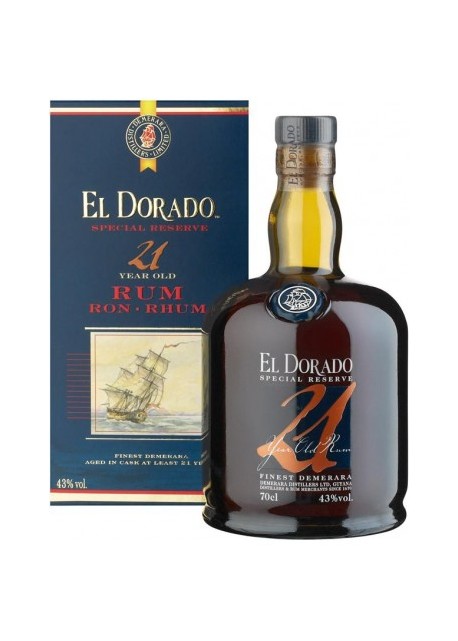 Rum El Dorado Demerara 21 anni 0,70 lt.
