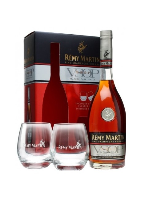 Cognac Remy Martin VSOP Con Bicchieri 0,70 lt.