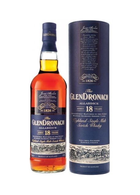 Whisky Glendronach Single Malt 18 anni Sherry Casks 0,70 lt.