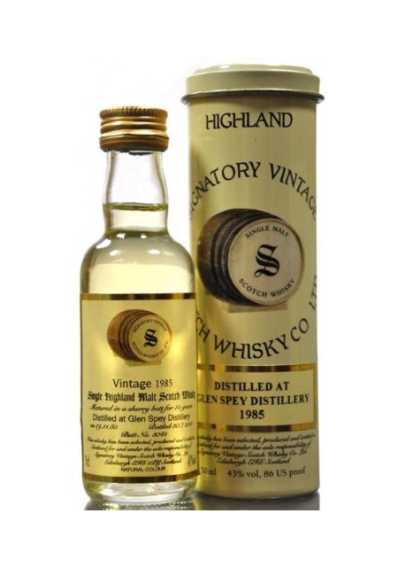 Whisky Glen Spey Signatory Vintage 15 anni 1985 0,70 lt.