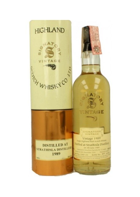 Whisky Strathisla Signatory Vintage 11 anni 1989 0,70 lt.