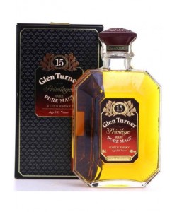 Whisky Glen Turner 'Privilege' Rare Pure Malt 15 Anni 0,70 lt.