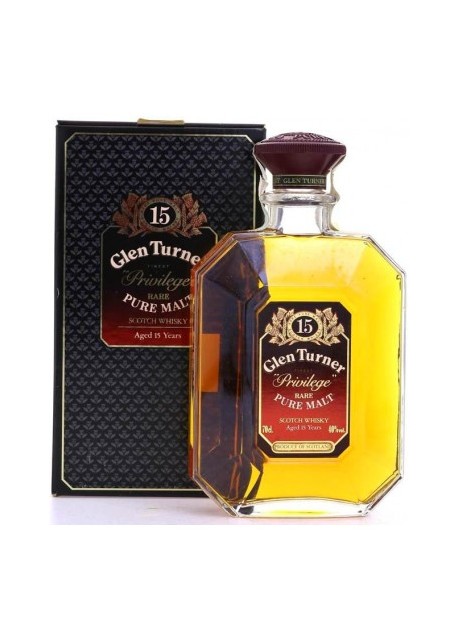 Whisky Glen Turner 'Privilege' Rare Pure Malt 15 Anni 0,70 lt.