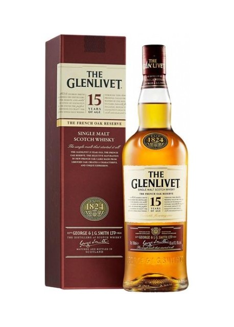 Whisky The Glenlivet Single Malt 15 anni 0,70 lt.