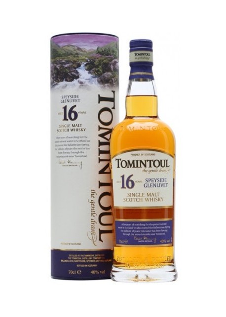 Whisky Tomintoul Single Malt 16 anni 0,70 lt.