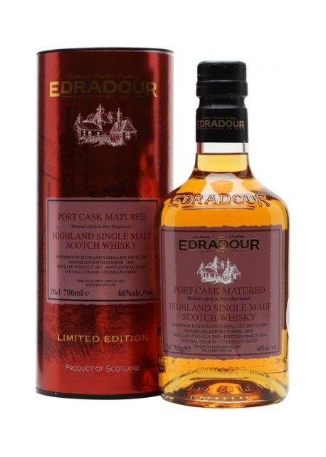 Whisky Edradour 12 anni Port Cask Matured 2003 0,700 lt.