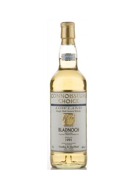 Whisky Connoisseurs Choice Bladnoch Gordon & Macphail 1991 0,70 lt.