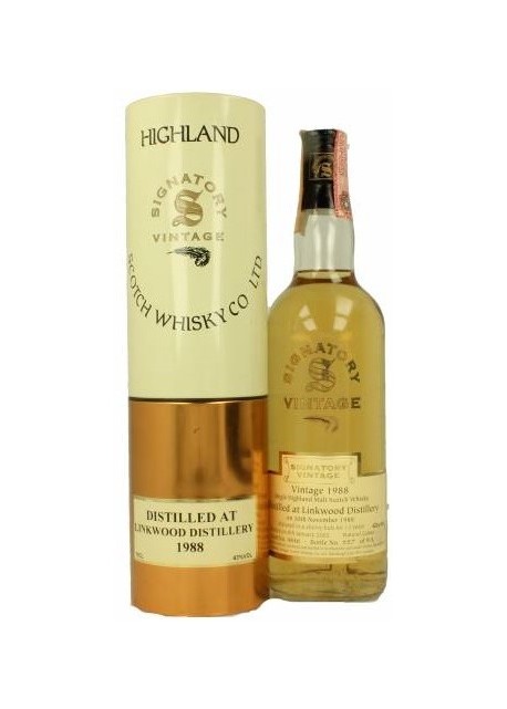 Whisky Linkwood Signatory Vintage 1988 0,70 lt.