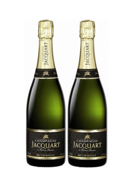 Champagne Jacquart Brut Mosaique Confezione 2 Bottiglie 0,75 lt.