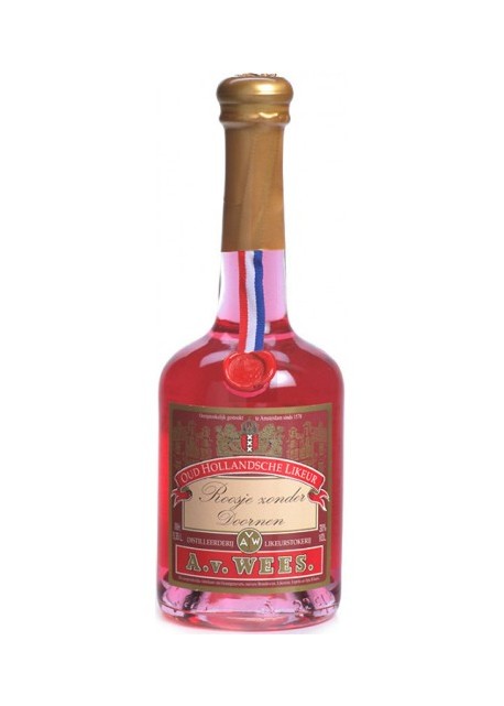 Liquore Rose Roosje zonder doornen A.v. Wees 0,375 lt.