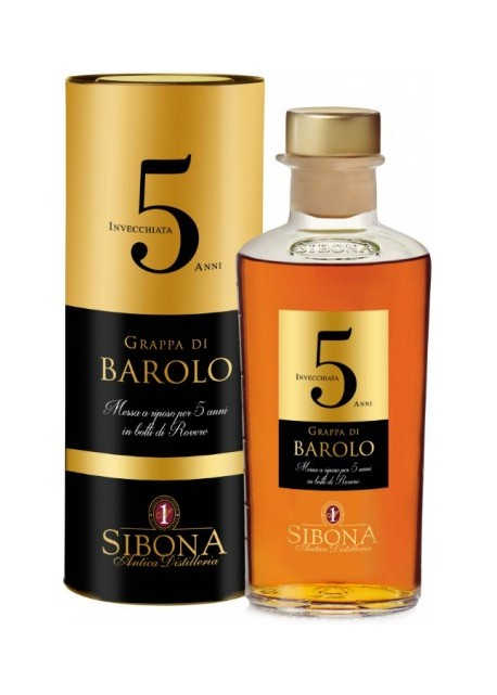 Grappa Sibona Barolo 5 anni Riserva 0,50 lt.