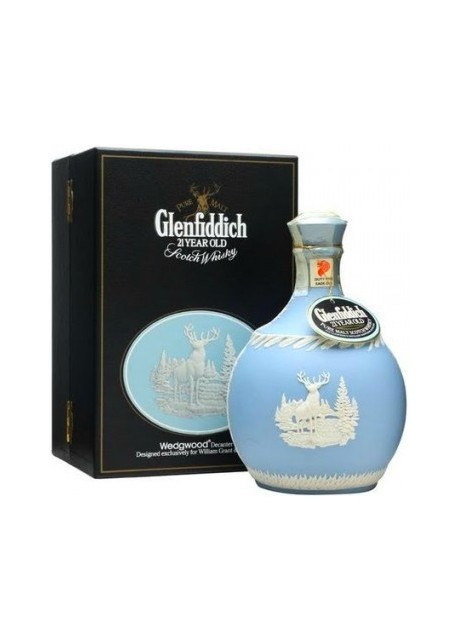 Whisky Glenfiddich 21 anni Wedgwood Ceramic Decanter 0,70 lt.