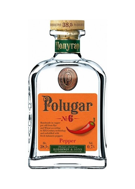 Vodka Polugar N°6 Pepper 0,70 lt.