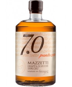 Grappa Mazzetti 7.0 Punto Zero di Ruche 100% Cru Barrique 0,70 lt.