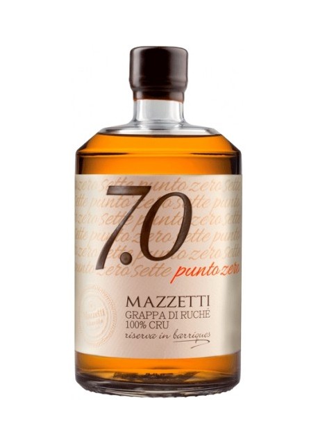 Grappa Mazzetti 7.0 Punto Zero di Ruche 100% Cru Barrique 0,70 lt.