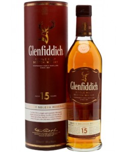 Whisky Glenfiddich Single Malt 15 anni Solera Reserve 0,70 lt.