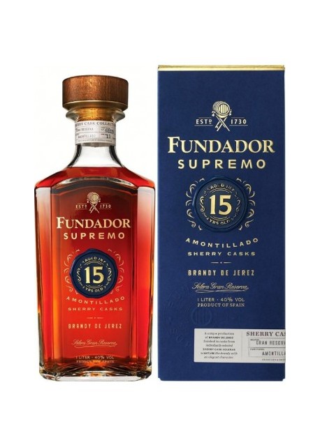 Brandy Fundador Supremo 15 Anni 0,70 lt.