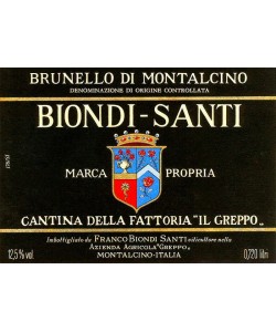 Brunello di Montalcino Biondi Santi Riserva 1955