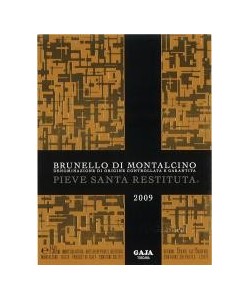 Etichetta Brunello di Montalcino Gaja Santa Restituta 2009