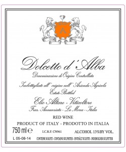 Dolcetto d'Alba DOC Elio Altare 2013