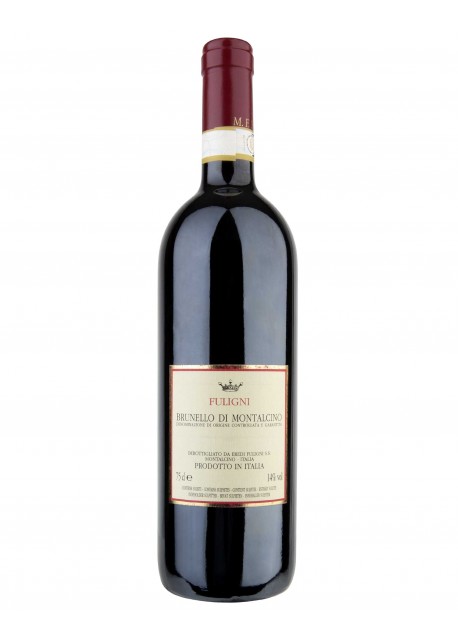 Retro etichetta Brunello di Montalcino Fuligni 2008