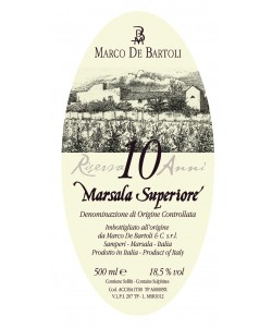 Marsala Superiore DOC Marco De Bartoli Riserva Oro 10 Anni Liquoroso