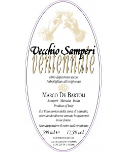 Vino Liquoroso Secco Marco De Bartoli Vecchio Samperi Ventennale