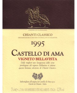 Chianti Classico DOCG Castello di Ama Vigneto Bellavista 1995