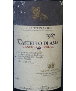 Chianti Classico DOCG Castello di Ama Vigneto San Lorenzo 1987