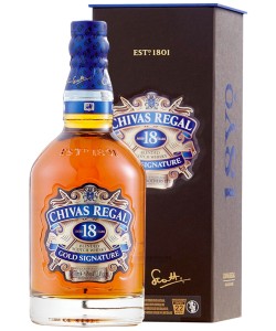 Scotch Whisky Chivas Regal 18 Years Old Gold Signature Blended