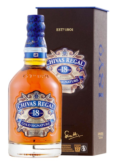 Scotch Whisky Chivas Regal 18 Years Old Gold Signature Blended