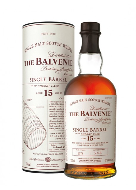 Scotch Whisky The Balvenie 15 Years Old Single Malt Single Barrel