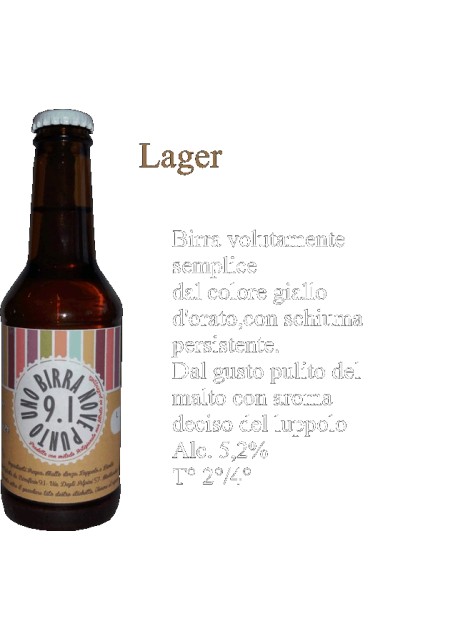 Birra Lager Birrificio 9.1