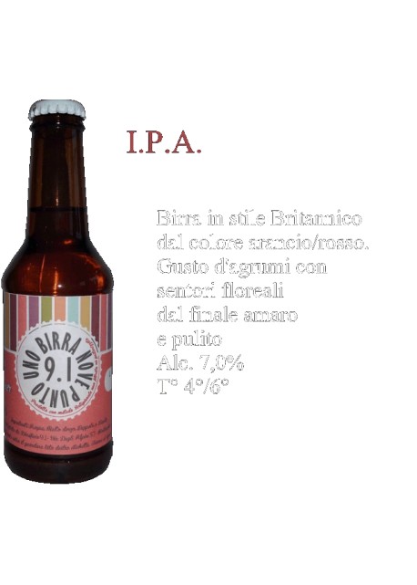 Birra I.p.a. Birrificio 9.1