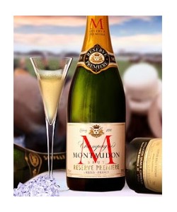 Champagne Montaudon Brut con Borsa Portasciabola