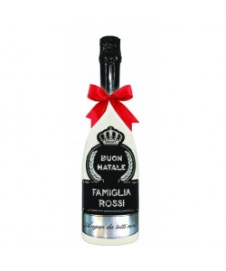 Spumante Astoria 0,75 l - Bottiglia personalizzata per auguri di Buon Natale e dedica