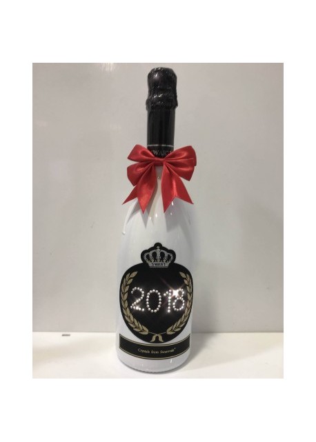 Magnum personalizzata con Swarovski Prosecco DOC De Faveri Treviso Extra  Dry - Capodanno 2018