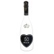 Bottiglia personalizzata con Swarovski Spumante Astoria - Auguri di compleanno con cuore, età e nome