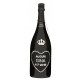 Magnum personalizzato con Swarovski Prosecco DOC De Faveri Extra Dry - Auguri di compleanno cuore con nome e data