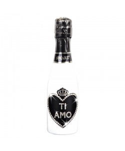 Bottiglia personalizzata con Swarovski - San Valentino