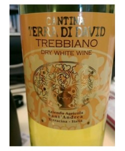 Vendita online Trebbiano Terra di David 2014 0,75 lt.