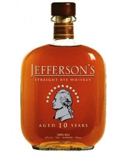 Vendita online Whisky Jefferson's Rye 10 anni  0,70 lt.
