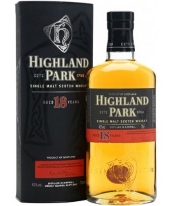 Vendita online Whisky Highland Park 18 anni 0,70 lt.