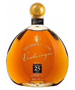 Vendita online Brandy Vecchia Romagna 25 Anni 0,50 lt.