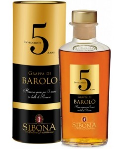 Vendita online Grappa Sibona Barolo 5 anni Riserva 0,50 lt.