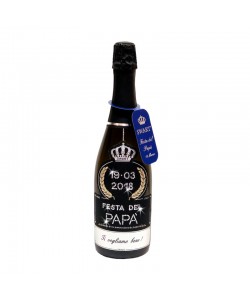 Vendita online Bottiglia personalizzata con Swarovski  - Auguri Festa del Papà data