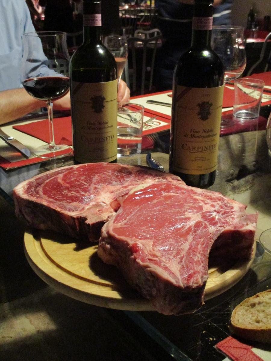 Vino Nobile di Montepulciano e Chianina