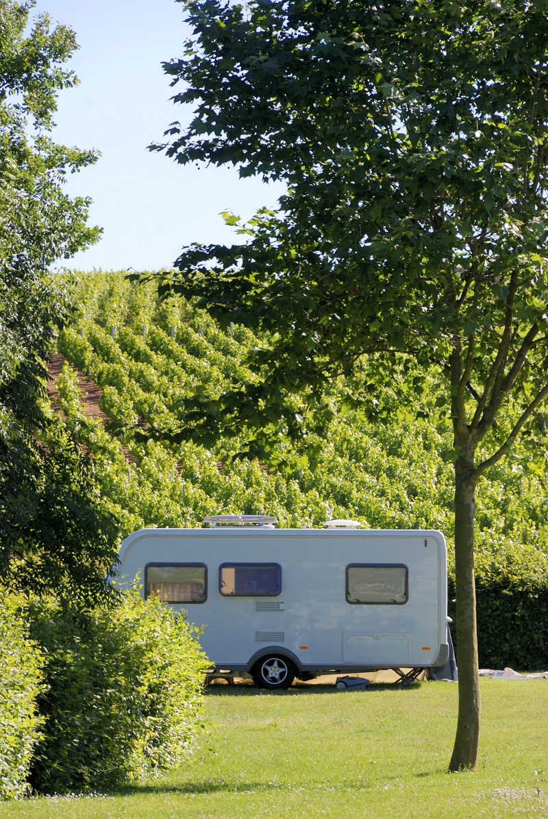 Enoturismo Covid free: camper con vista vigna